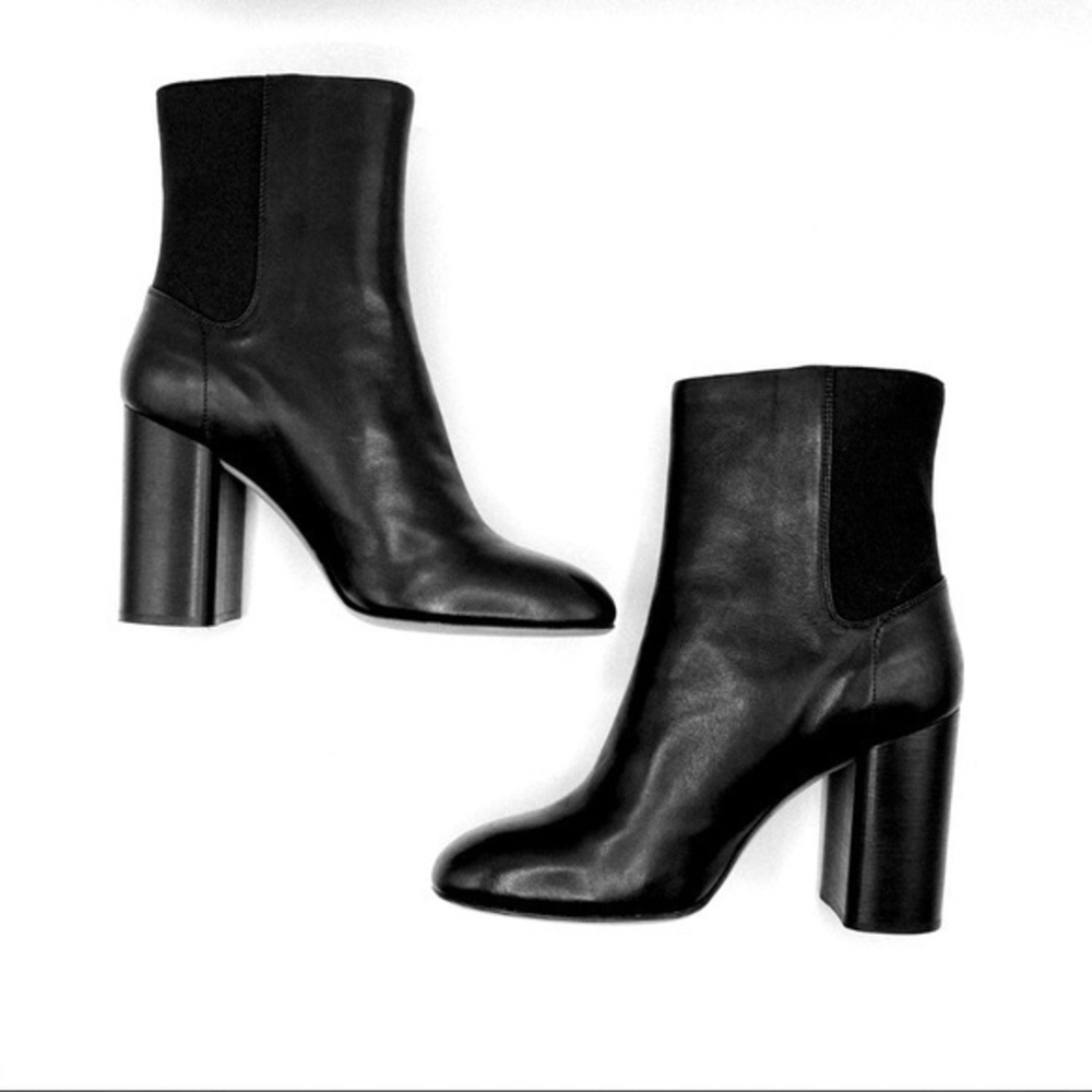 Rag and Bone Agnes Black Italian Napa Leather Boot size 7 NWT in Box